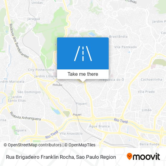 Mapa Rua Brigadeiro Franklin Rocha