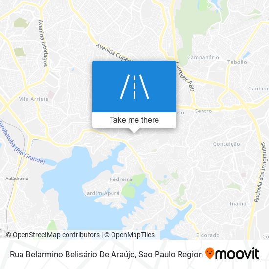 Mapa Rua Belarmino Belisário De Araújo