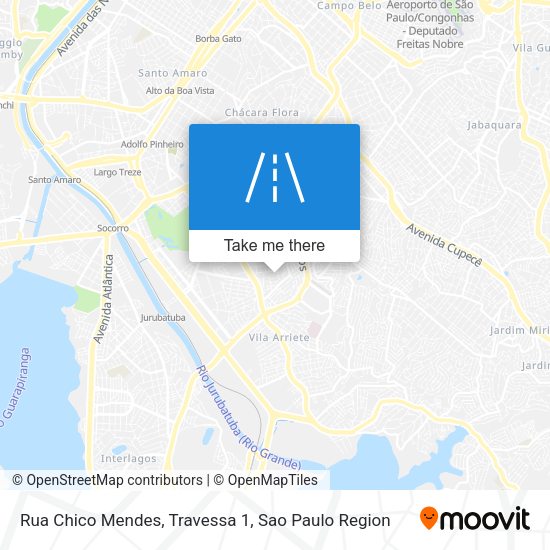 Rua Chico Mendes, Travessa 1 map