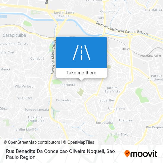 Rua Benedita Da Conceicao Oliveira Noqueli map