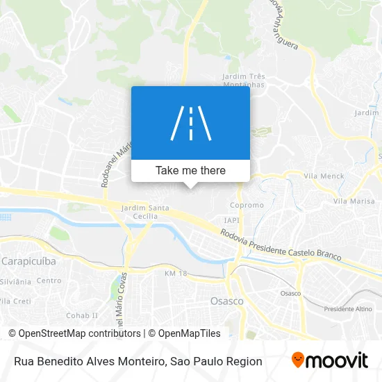 Rua Benedito Alves Monteiro map