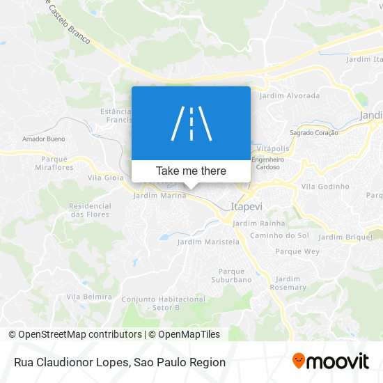 Rua Claudionor Lopes map