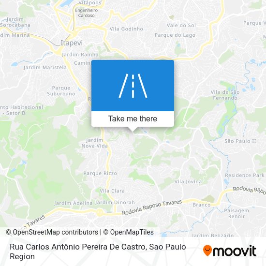 Rua Carlos Antônio Pereira De Castro map