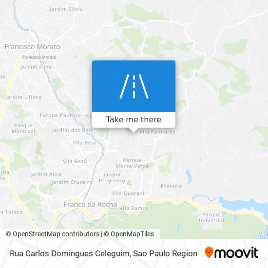 Mapa Rua Carlos Domingues Celeguim