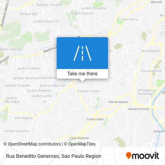 Rua Benedito Generoso map