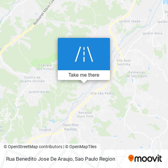 Mapa Rua Benedito Jose De Araujo