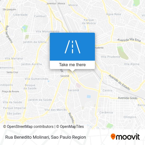 Rua Benedito Molinari map