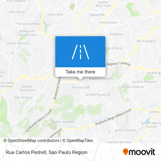Rua Carlos Pedrell map