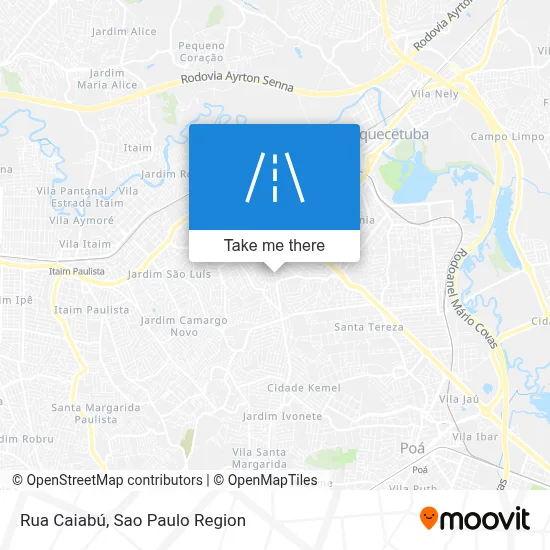 Rua Caiabú map