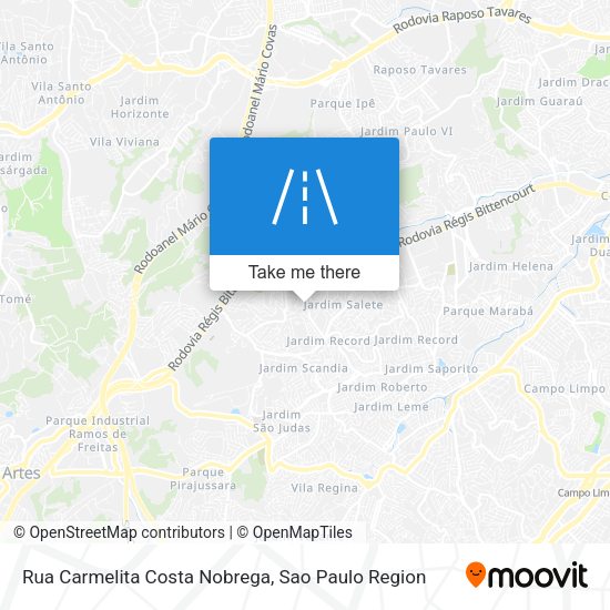 Rua Carmelita Costa Nobrega map