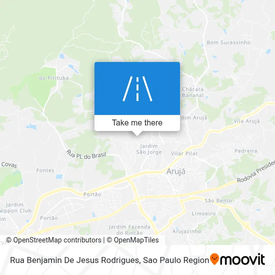 Rua Benjamin De Jesus Rodrigues map