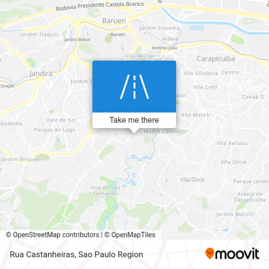 Rua Castanheiras map