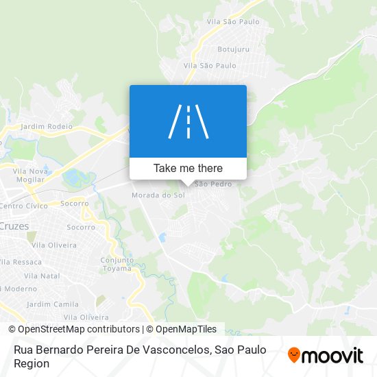 Mapa Rua Bernardo Pereira De Vasconcelos