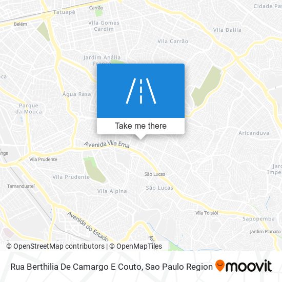 Mapa Rua Berthilia De Camargo E Couto