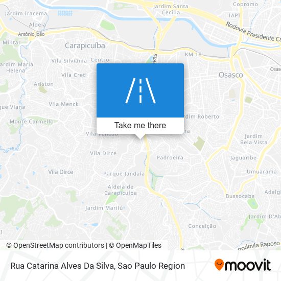 Mapa Rua Catarina Alves Da Silva