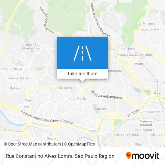 Mapa Rua Constantino Alves Lontra