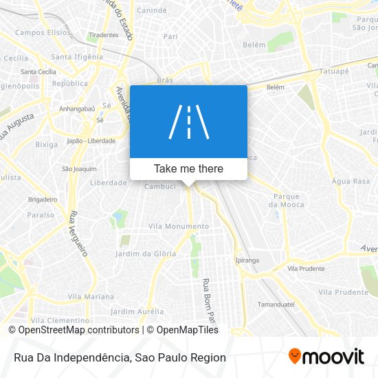 Rua Da Independência map