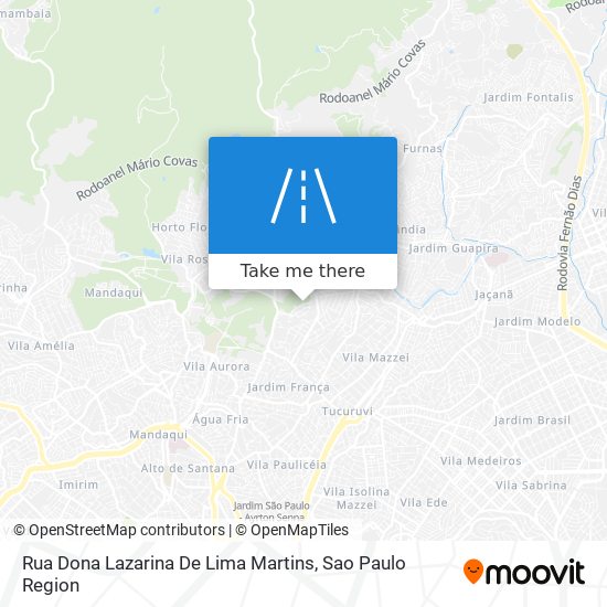 Mapa Rua Dona Lazarina De Lima Martins