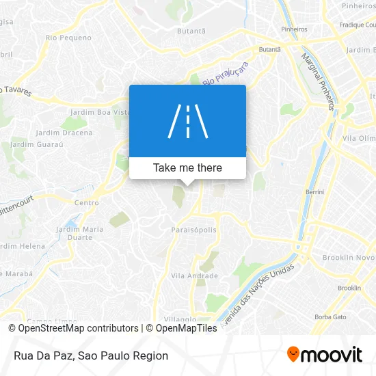 Rua Da Paz map