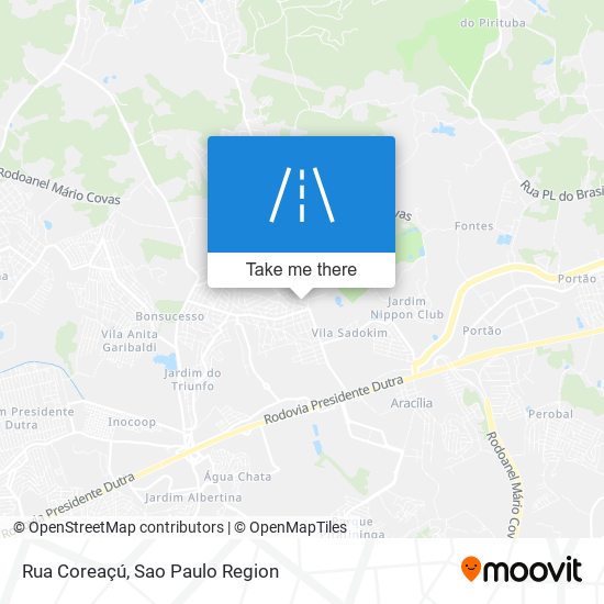 Mapa Rua Coreaçú