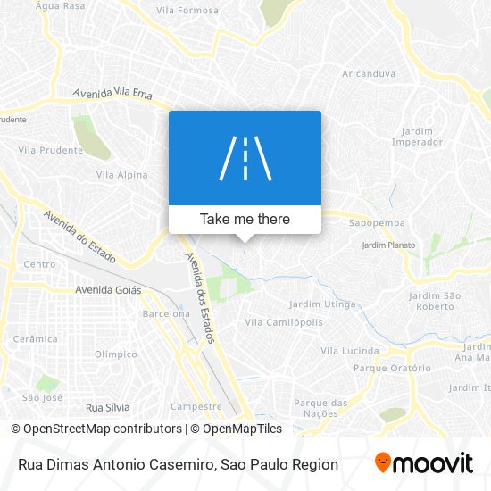 Rua Dimas Antonio Casemiro map