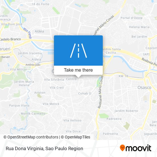 Rua Dona Virginia map