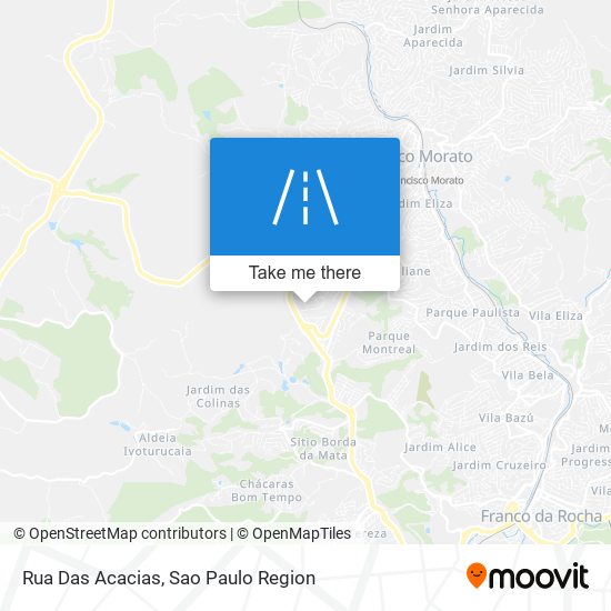 Rua Das Acacias map