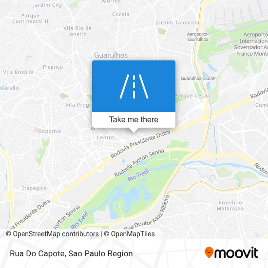 Rua Do Capote map