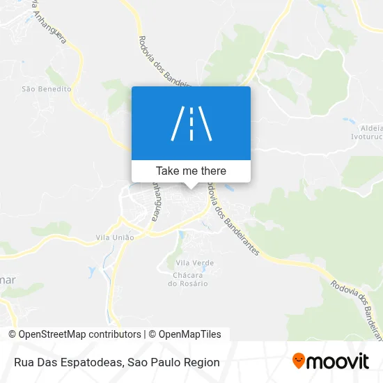 Rua Das Espatodeas map