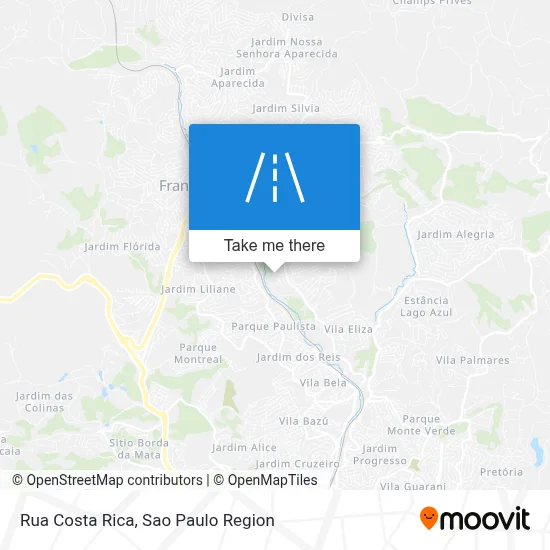 Rua Costa Rica map