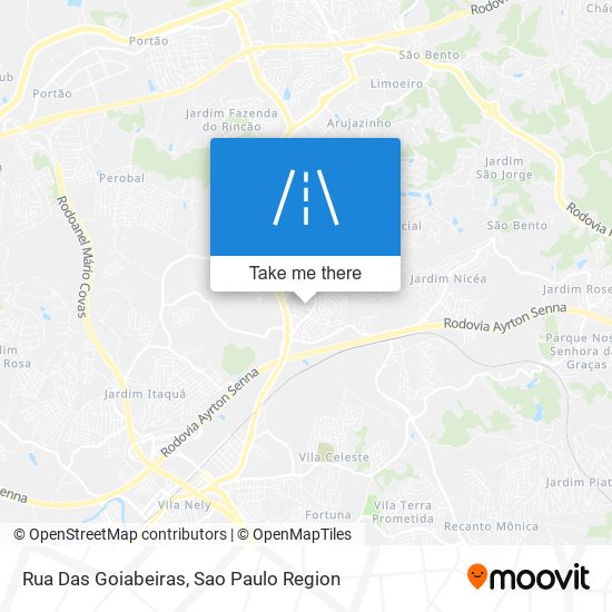 Rua Das Goiabeiras map