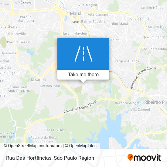 Rua Das Hortências map