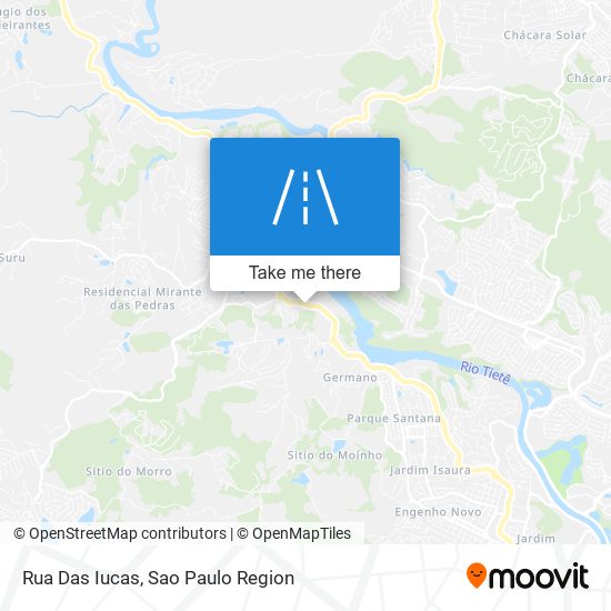 Rua Das Iucas map