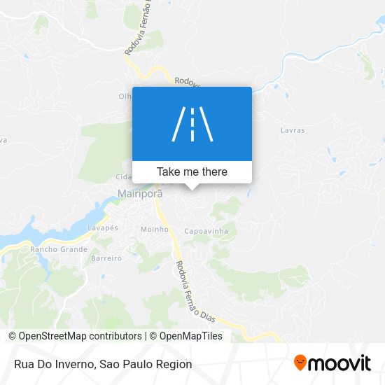 Rua Do Inverno map