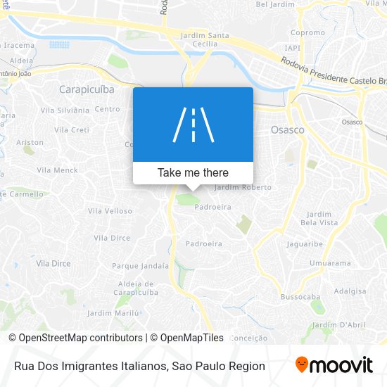 Rua Dos Imigrantes Italianos map