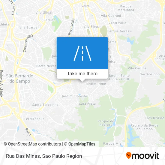 Rua Das Minas map