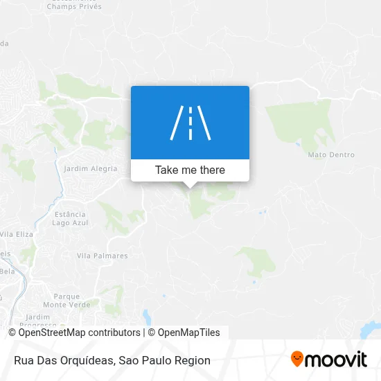 Rua Das Orquídeas map