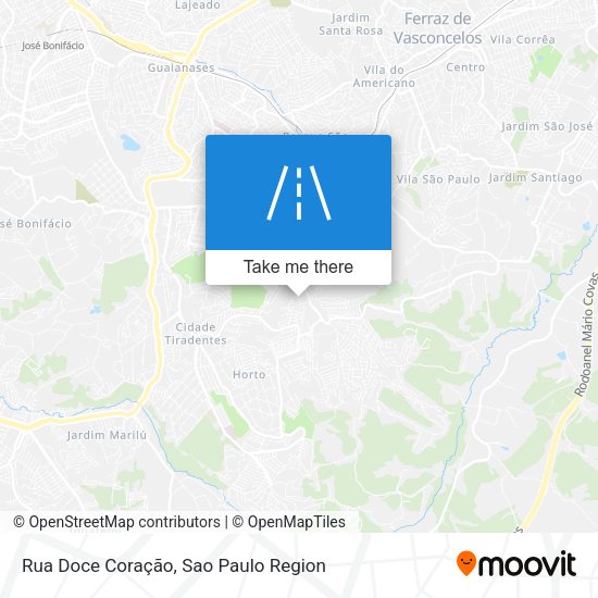 Rua Doce Coração map