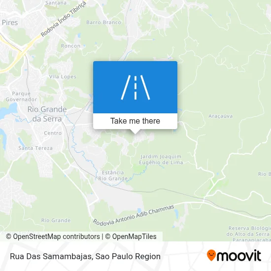 Rua Das Samambajas map