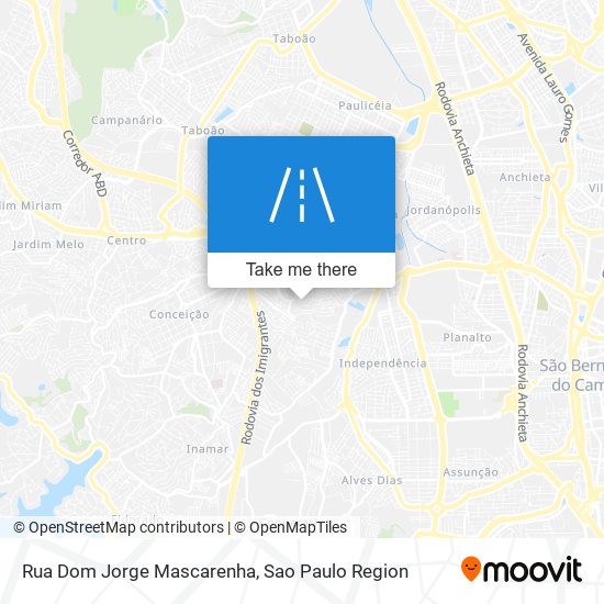 Rua Dom Jorge Mascarenha map