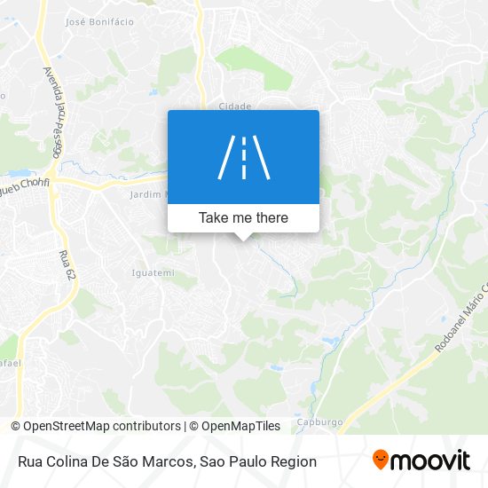 Mapa Rua Colina De São Marcos