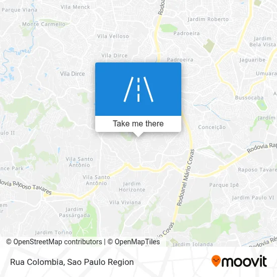Rua Colombia map