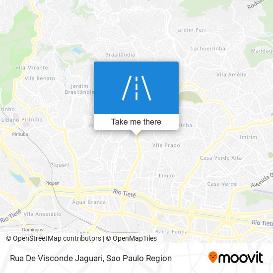 Rua De Visconde Jaguari map