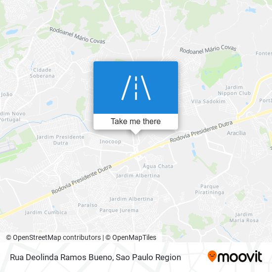 Mapa Rua Deolinda Ramos Bueno