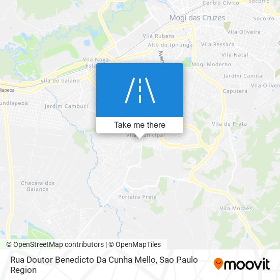 Rua Doutor Benedicto Da Cunha Mello map
