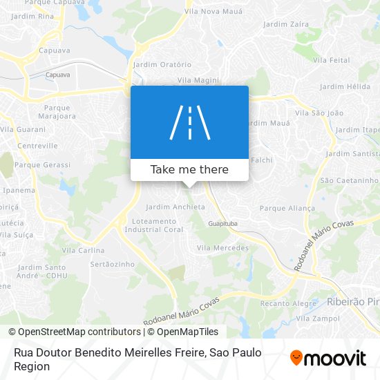 Mapa Rua Doutor Benedito Meirelles Freire