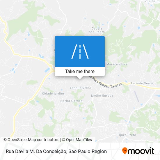 Mapa Rua Dávila M. Da Conceição