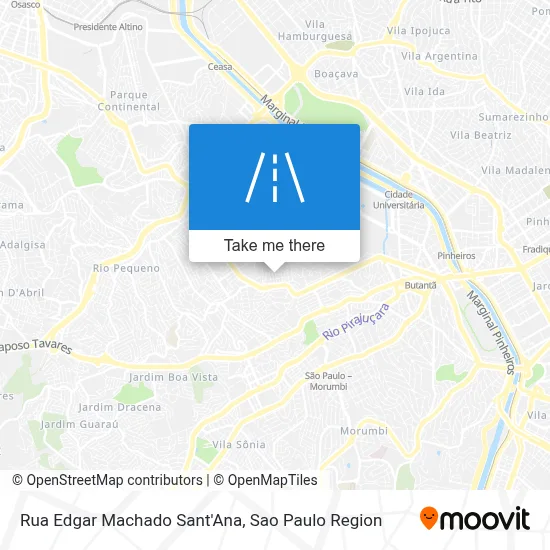 Rua Edgar Machado Sant'Ana map