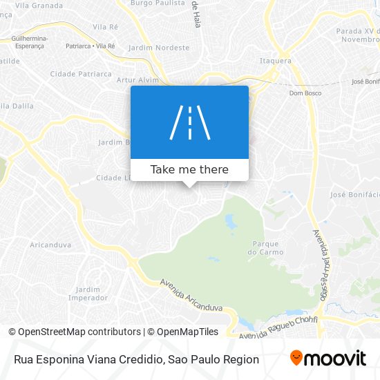 Rua Esponina Viana Credidio map