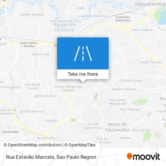 Mapa Rua Estavão Marcate